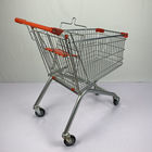 European Style 125L Q195 Steel Supermarket Trolley Cart With Child Seat
