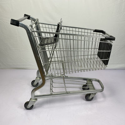 주문 주문형 로고 강철 장바구니 125L 슈퍼마켓 쇼핑 손수레 카트 online manufacture