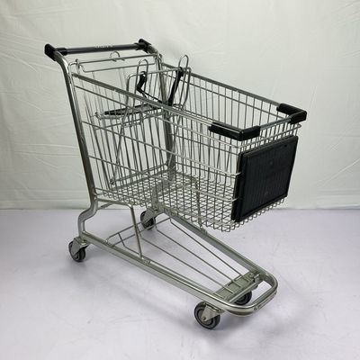 주문 로고 광고 버전과 아메리칸 스타일 금속 식료품 쇼핑 손수레 110Kgs 부하 용량 online manufacture