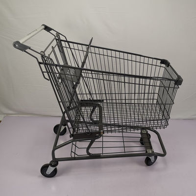 주문 철 장바구니를 코팅하는 150L 회색 금속 쇼핑 손수레 아연 분말 online manufacture