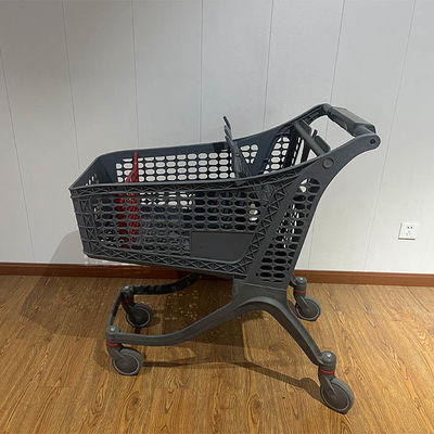 주문 175L Customized Logo Retail Grocery Store Cart Supermarket Trolley Plastic Shopping Cart online manufacture