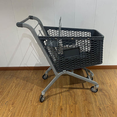 주문 100L Galvanized Plastic Steel Metal Store Shopping Trolley Carts with Wire online manufacture