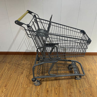 주문 150L Store CE Certificate Elevator Wheel Steel Shopping Cart 온라인 제조